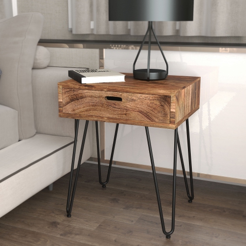 Viva Lifestyle Furiture ACCENT TABLE - NATURAL BURNT
