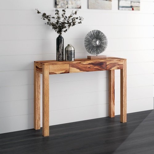 Viva Lifestyle Furiture CONSOLE/DESK - DARK SHEESHAM