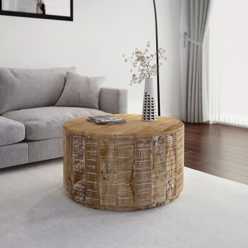 Viva Lifestyle Furiture COFFEE TABLE - DISTRESSED NATURAL