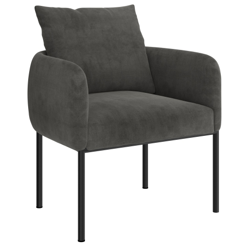 VIVA LIFESTYLE INC.  Furiture Accent Chair - Charcoal/bk Leg