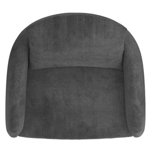 Viva Lifestyle Furiture ACCENT CHAIR - CHARCOAL/BK LEG