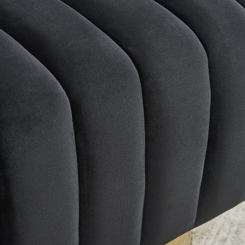 Viva Lifestyle Furiture SWIVEL ACCENT CHAIR - BLACK/GOLD