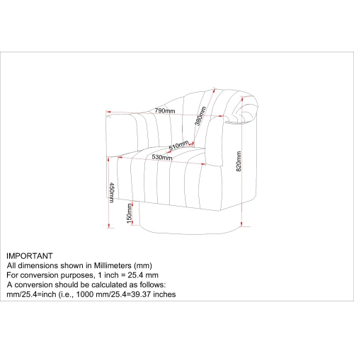 Viva Lifestyle Furiture SWIVEL ACCENT CHAIR - BLACK/GOLD