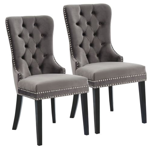 Viva Lifestyle Furiture SIDE CHAIR, SET OF 2 - GREY