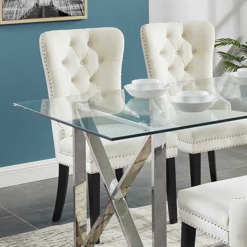 Viva Lifestyle Furiture SIDE CHAIR, SET OF 2 - IVORY