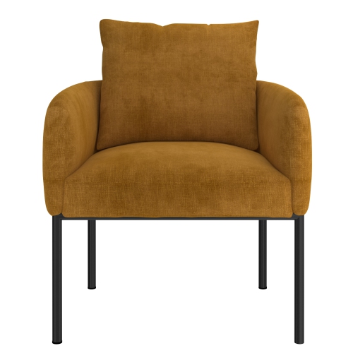 Viva Lifestyle Furiture ACCENT CHAIR - MUSTARD/BK LEG