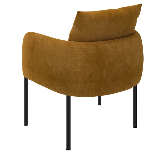 Viva Lifestyle Furiture ACCENT CHAIR - MUSTARD/BK LEG