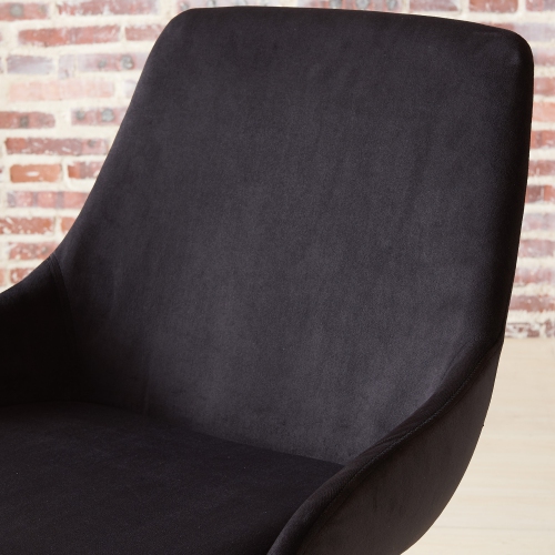 CHAISE D’APPOINT meublement de Viva Lifestyle, ENSEMBLE DE 2 - NOIR