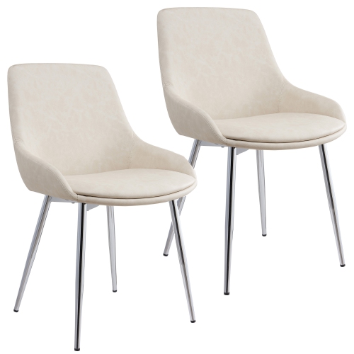 Viva Lifestyle Furiture SIDE CHAIR, SET OF 2 - IVORY