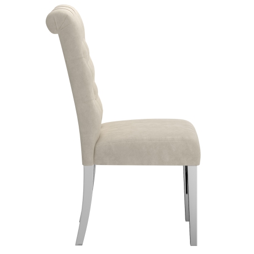 Viva Lifestyle Furiture SIDE CHAIR, SET OF 2 - BEIGE