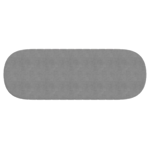BANC de meublement de Viva Lifestyle - jambe GRIS/argent
