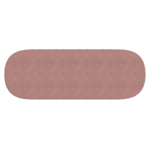 Viva Lifestyle Furiture BENCH - DUSTY ROSE/SILVER LEG