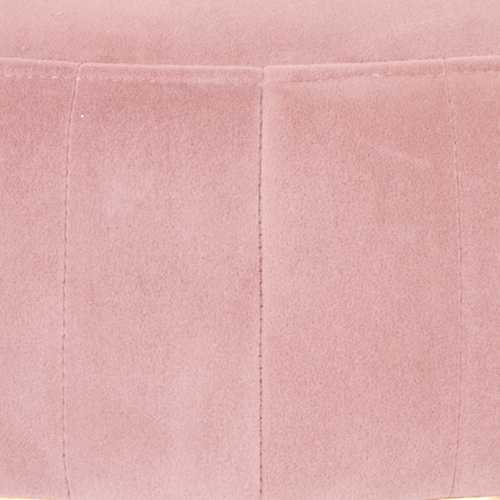 Viva Lifestyle Furiture BENCH - DUSTY ROSE/SILVER LEG