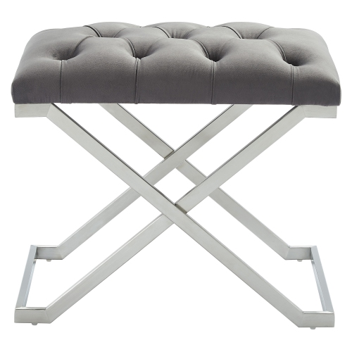 Viva Lifestyle Furiture SINGLE BENCH - GREY/SILVER