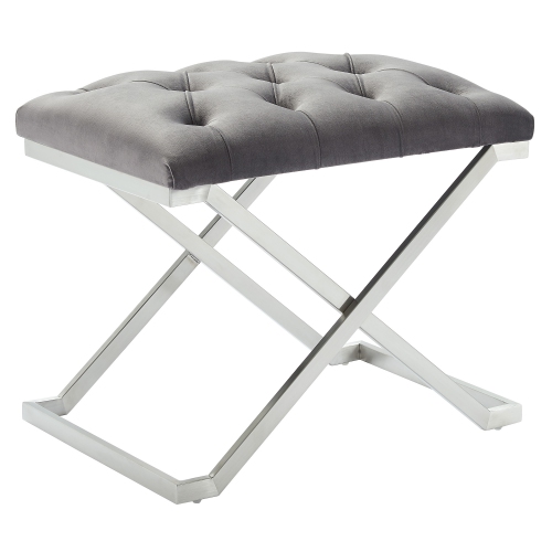 Viva Lifestyle Furiture SINGLE BENCH - GREY/SILVER