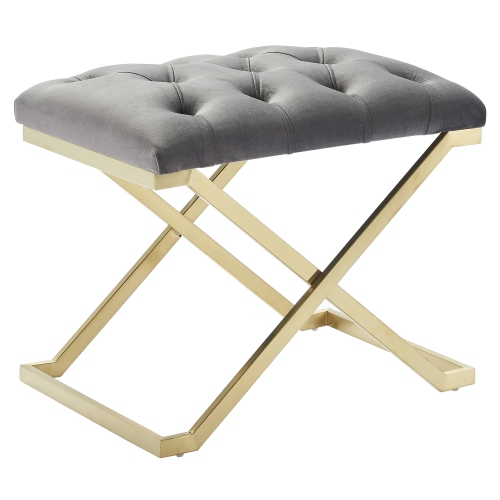 Viva Lifestyle Furiture SINGLE BENCH - GREY/GOLD