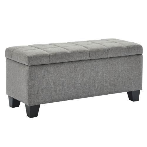 POUF DE RANGEMENT RECTANGULAIRE Furmeubles de Viva Lifestyle - Gris
