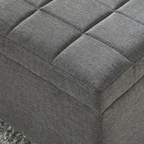 POUF DE RANGEMENT RECTANGULAIRE Furmeubles de Viva Lifestyle - Gris