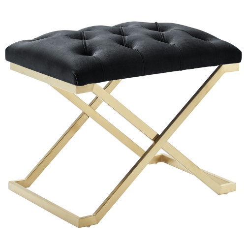 Viva Lifestyle Furiture SINGLE BENCH - BLACK/GOLD