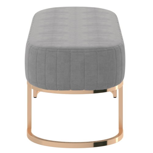 Viva Lifestyle Furiture BENCH - GREY/GOLD LEG