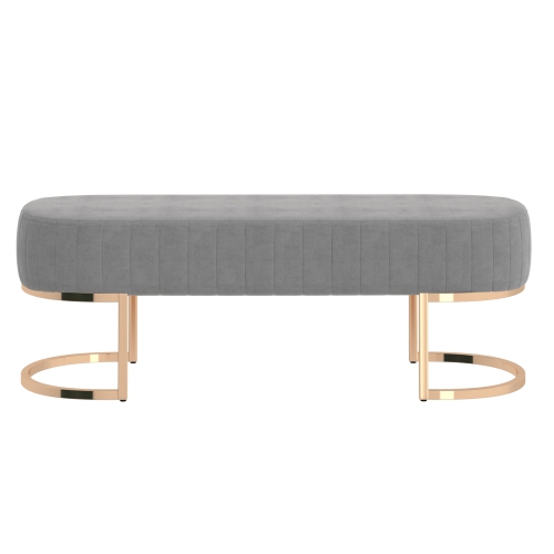 Viva Lifestyle Furiture BENCH - GREY/GOLD LEG