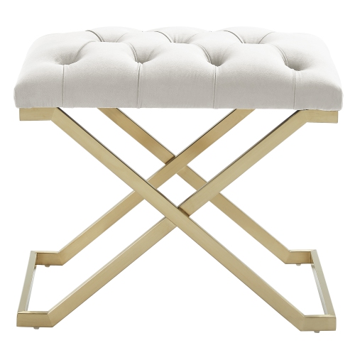 Viva Lifestyle Furiture SINGLE BENCH - IVORY/GOLD