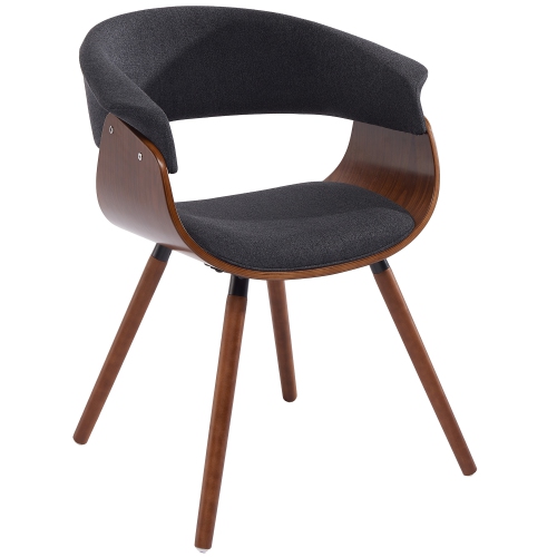 Viva Lifestyle Furiture ACCENT/DINING CHAIR - FABRIC CHARCOAL