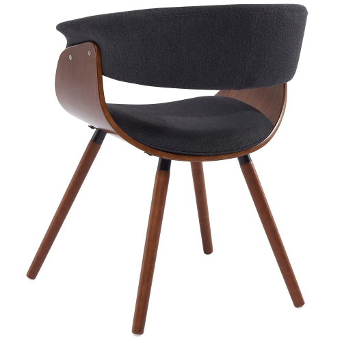 Viva Lifestyle Furiture ACCENT/DINING CHAIR - FABRIC CHARCOAL