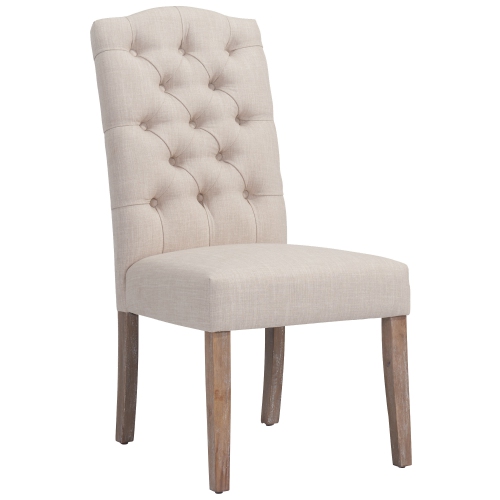 VIVA LIFESTYLE INC.  Furiture Side Chair, Set Of 2 - In Beige