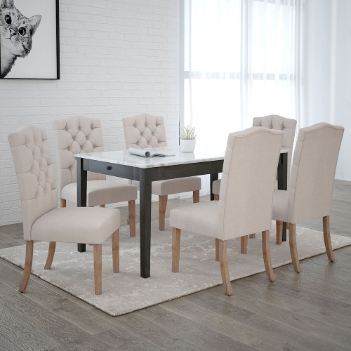 Viva Lifestyle Furiture SIDE CHAIR, SET OF 2 - BEIGE