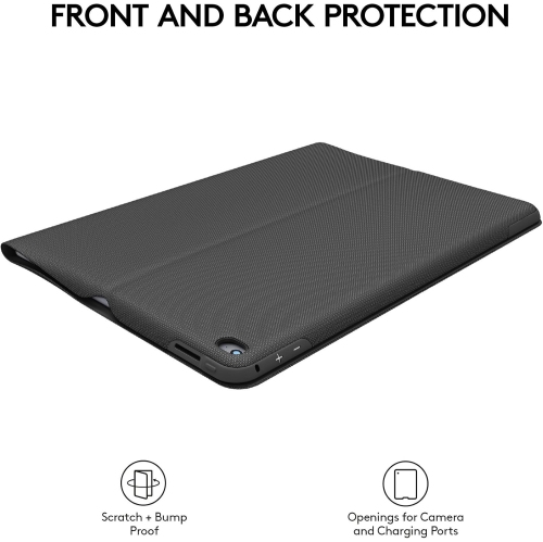 Remis à neuf - Étui-clavier rétroéclairé Create avec Smart de Logitech pour iPad Pro de 12,9 po (génération 1ᵉʳ) - Noir (920-007824)