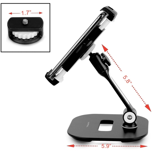 SHOPPINGALL Adjustable Tablet Stand for Any Tablet or Smartphone Between 4.7"-12.9" inches - SA-204D