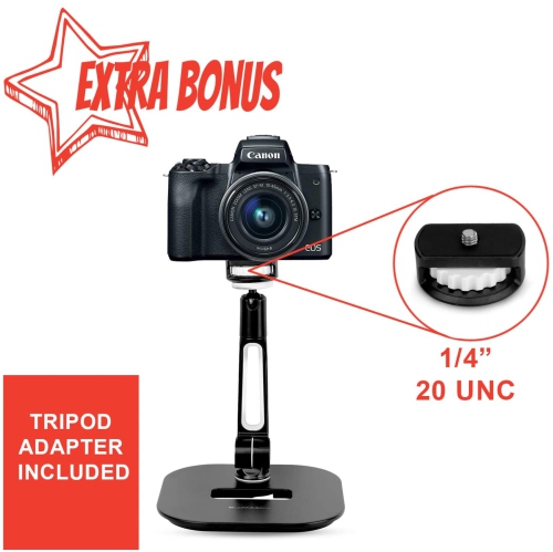 SHOPPINGALL Adjustable Tablet Stand for Any Tablet or Smartphone Between 4.7"-12.9" inches - SA-204D