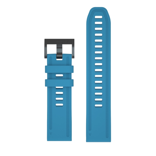 Bracelet en caoutchouc de silicone de StrapsCo pour montres Fenix 6S et Fenix 5S de Garmin - Bleu