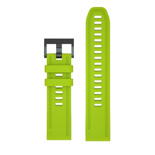 StrapsCo Silicone Rubber Watch Band Strap for Garmin Fenix 6S & Fenix 5S - Light Green