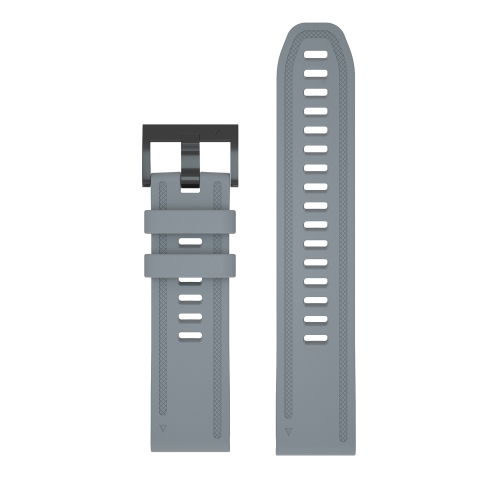 StrapsCo Silicone Rubber Watch Band Strap for Garmin Fenix 6S & Fenix 5S - Grey