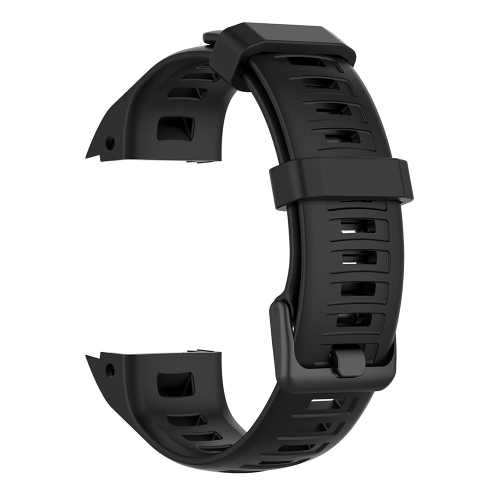 StrapsCo Silicone Rubber Band Strap for Garmin Instinct - Black