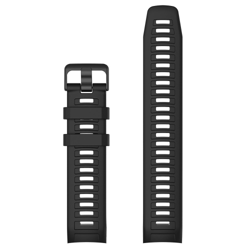 StrapsCo Silicone Rubber Band Strap for Garmin Instinct - Black
