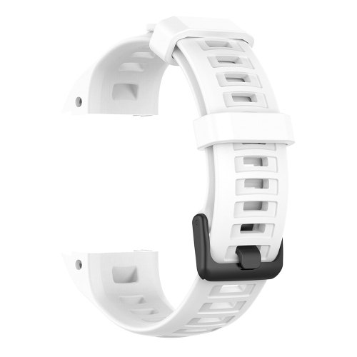 StrapsCo Silicone Rubber Band Strap for Garmin Instinct - White