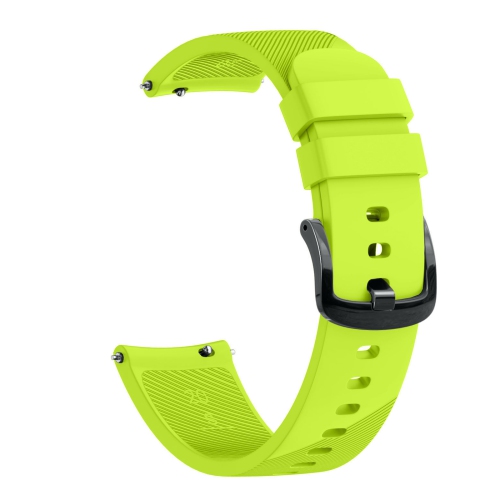 Bracelet en caoutchouc de silicone de StrapsCo pour Forerunner 245, 645, Vivoactive 3, Vivomove, Vivomove 3 de GarminHR - Short-Medium - Green