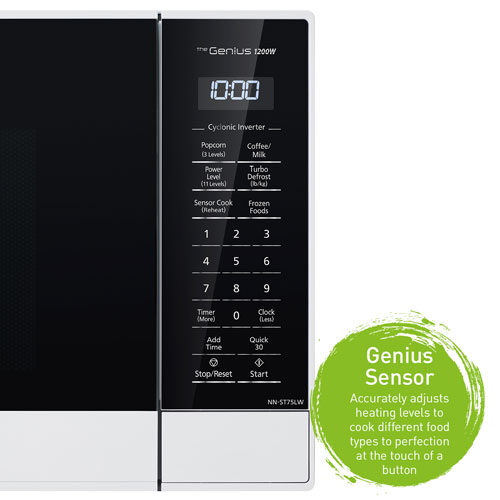 Panasonic Genius 1.6 Cu. Ft. Microwave (NNST75LW) - White