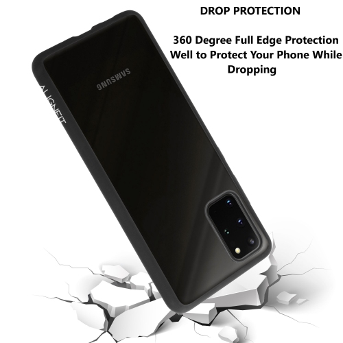 ALIGNFIT SYMMETRY FITTED HARD SHELL CASE FOR SAMSUNG GALAXY S20 PLUS WITH FREE TWS BLUETOOTH - CLEAR BLACK