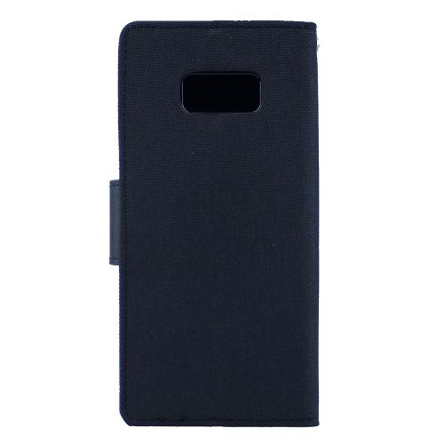 Goospery Canvas Diary Flip pour Samsung S8 Plus, noir