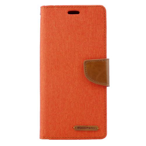 Goospery Canvas Diary Flip For Samsung S8 Plus,Orange