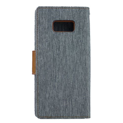 Goospery Canvas Diary Flip For Samsung S8 Plus, Gray