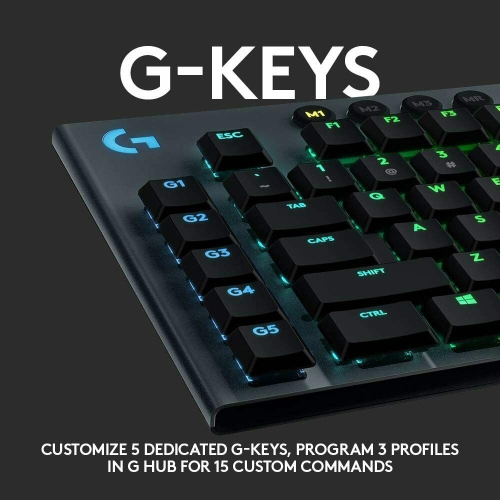 Refurbished Logitech G815 LIGHTSYNC RGB Mechanical Gaming Keyboard PC & MAC GL Clicky Switch