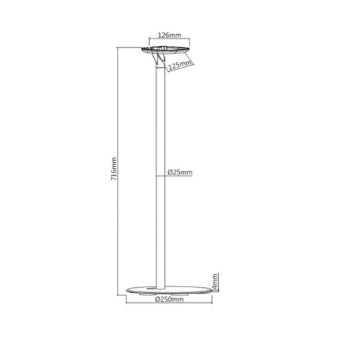 Support de plancher blanc SB-54FWH de Boost Industries pour haut-parleur ONE de SONOS, UN SL, PLAY 1