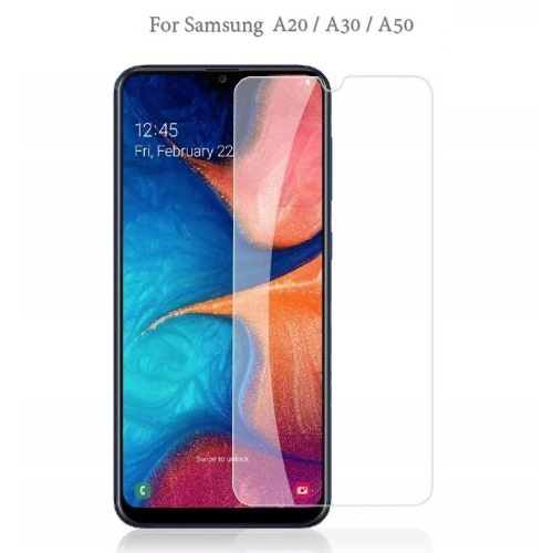 CC  [] 1 Piece for Samsung A20, A30, A50 Tempered Glass, 9H Hardness, Case Friendly