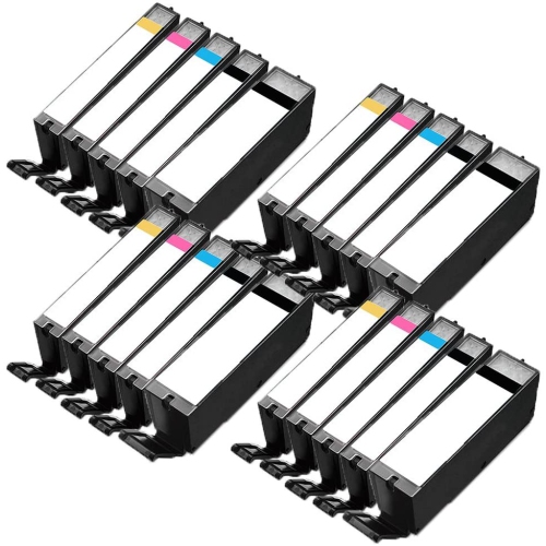 4 Set of 5 Inkfirst Compatible PGI-250XL CLI-251XL PGI-250 CLI-251 Ink Cartridges Replacement for Canon PIXMA MX922 MG5420