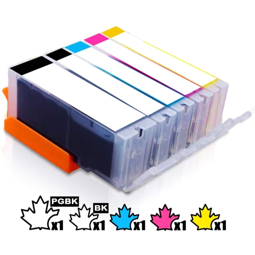 1 Set of 5 Inkfirst Compatible Ink Cartridges Replacement for PGI-280 XXL PGI-280XXL CLI-281 XXL CLI-281XXL Pixma TS6120